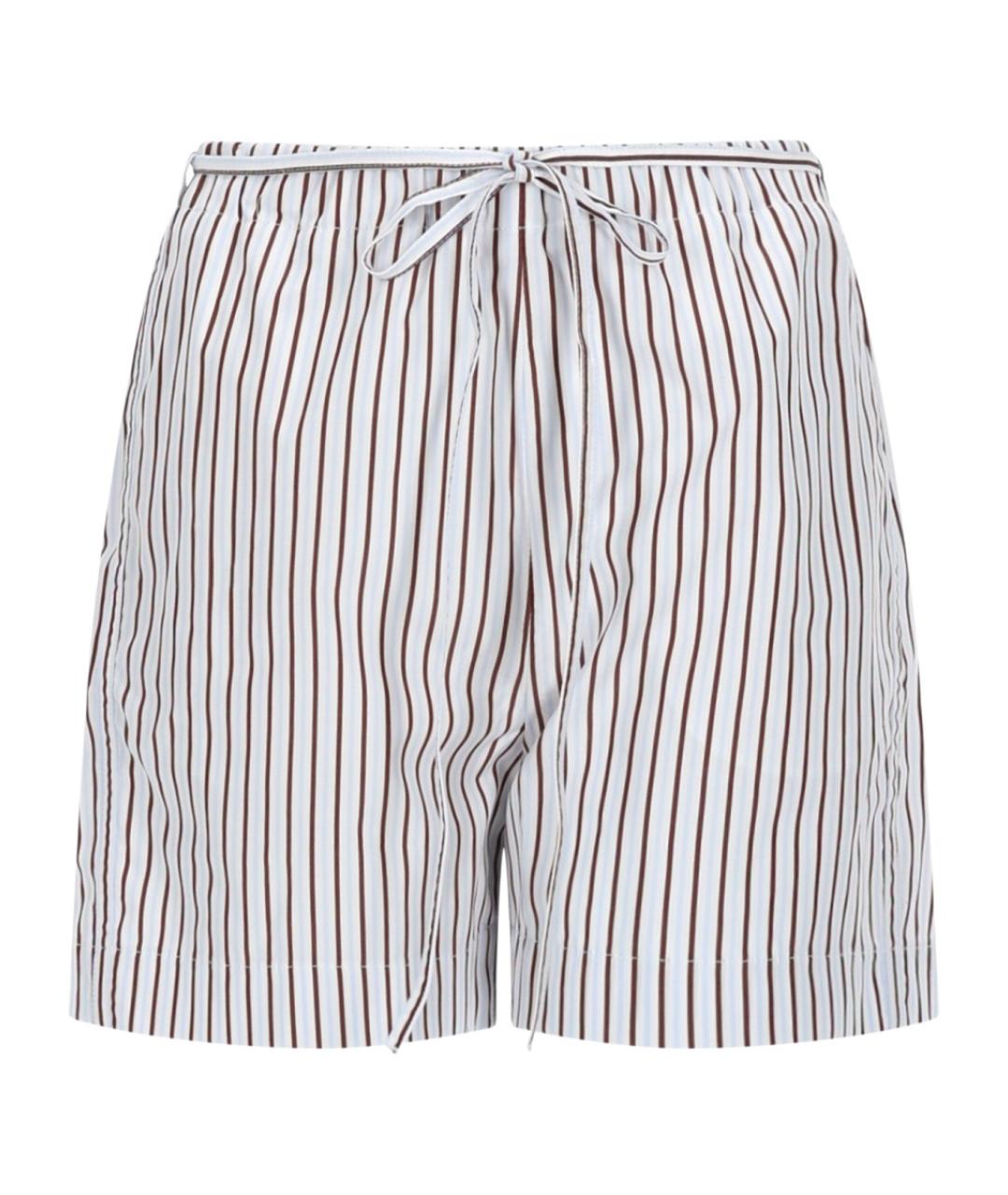 LOULOU STUDIO Мульти хлопковые шорты, фото 1