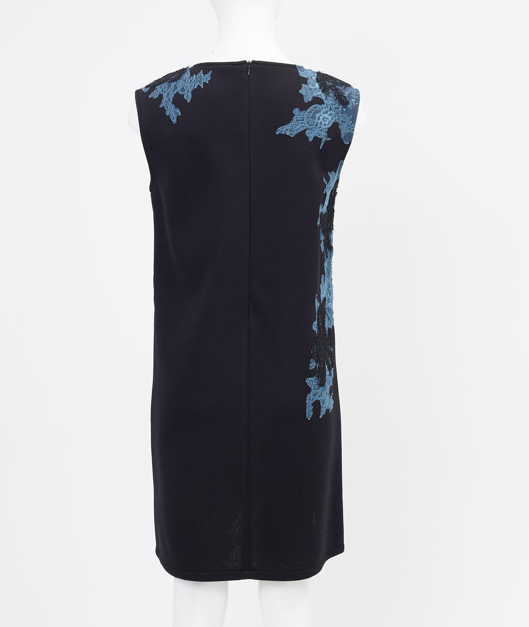 ERMANNO SCERVINO Черное вискозное повседневное платье, фото 2