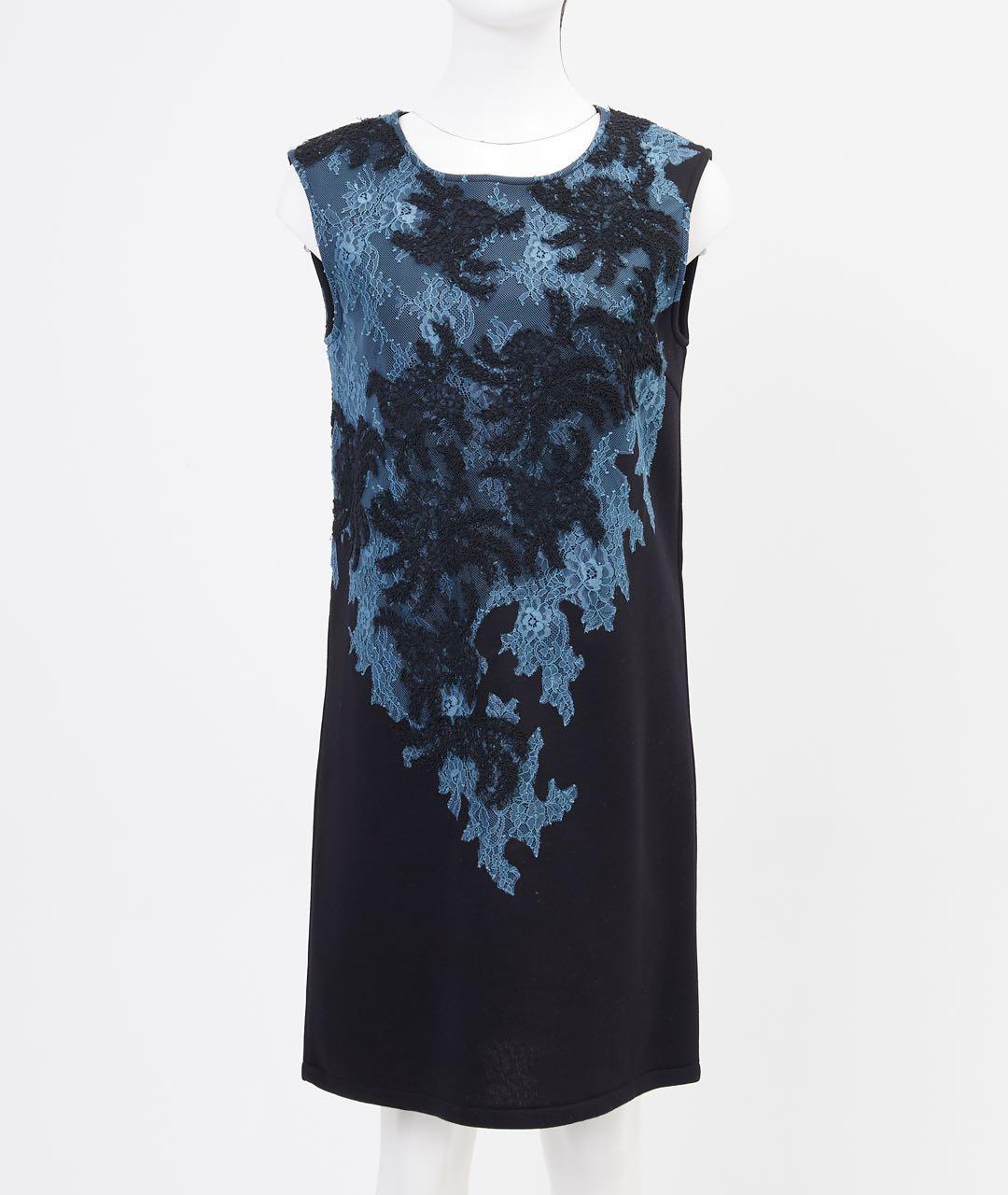 ERMANNO SCERVINO Черное вискозное повседневное платье, фото 5