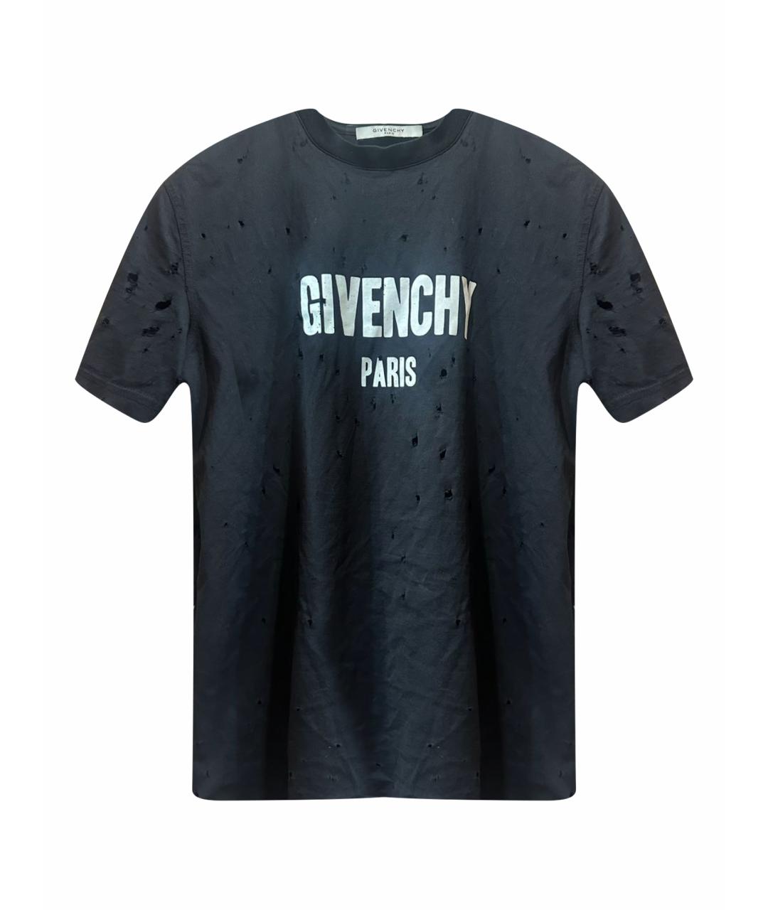 GIVENCHY Черная хлопковая футболка, фото 1