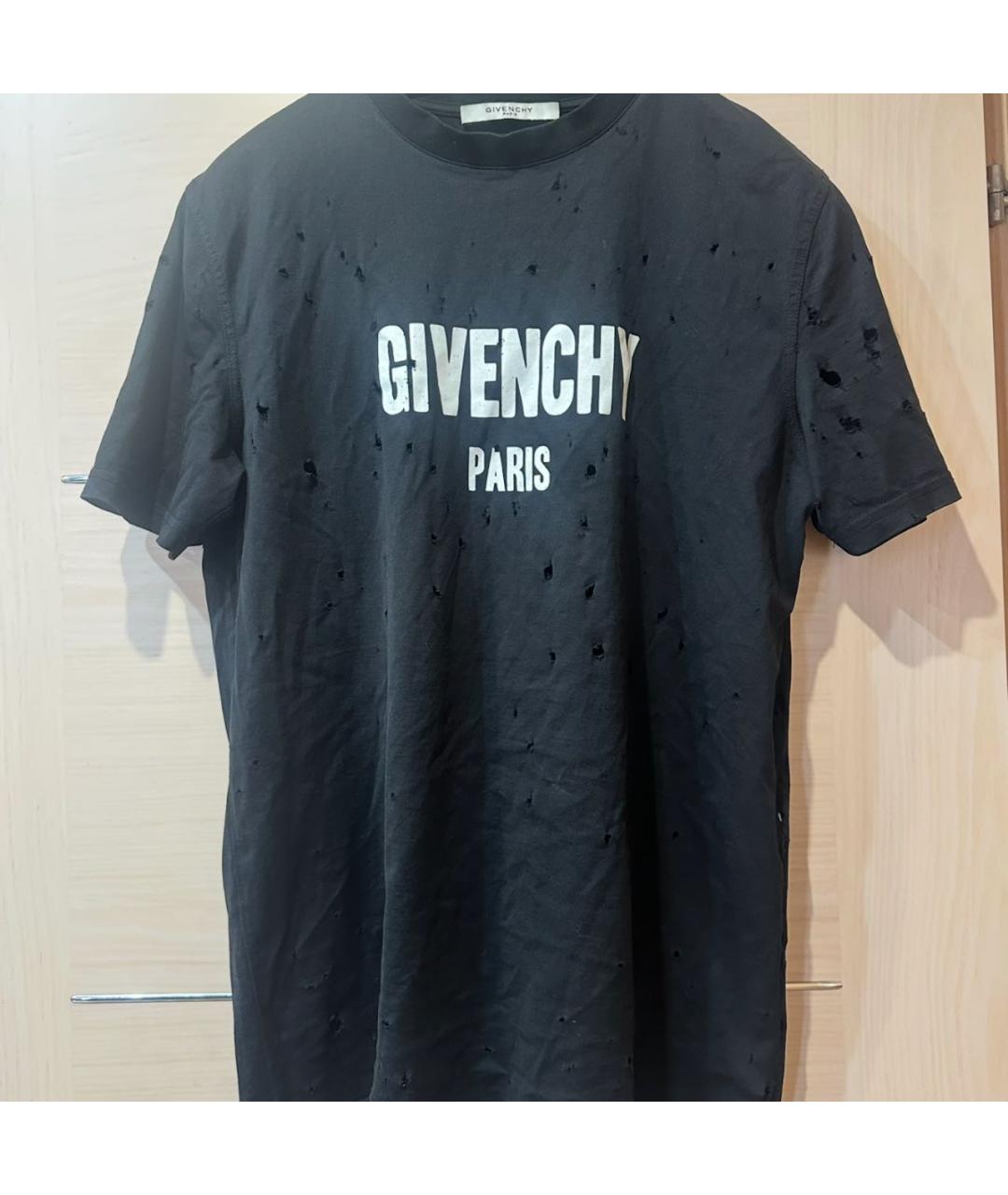 GIVENCHY Черная хлопковая футболка, фото 3