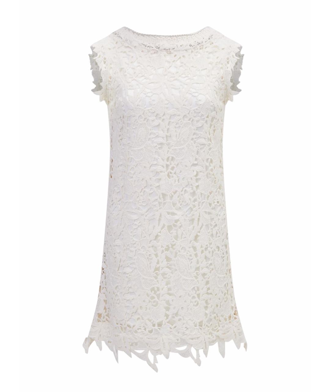 ERMANNO SCERVINO Бежевый хлопковый сарафан, фото 1