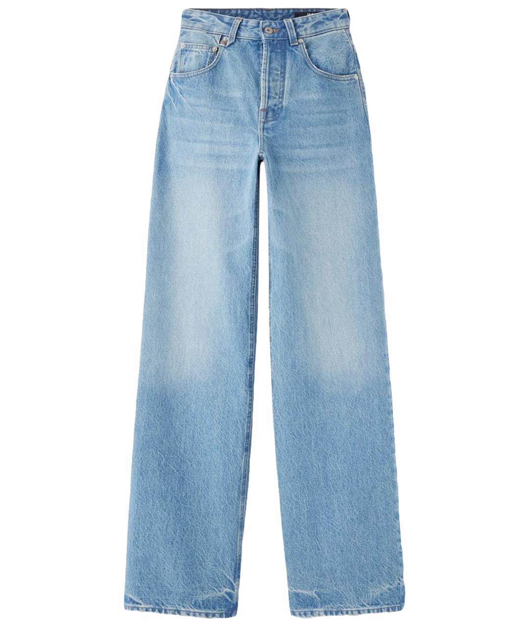 JACQUEMUS Синие хлопковые прямые джинсы, фото 1