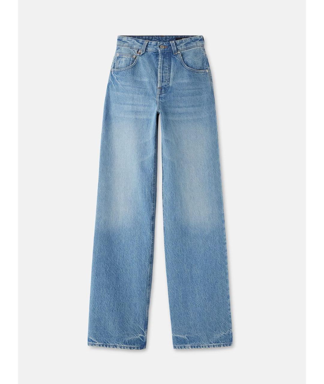 JACQUEMUS Синие хлопковые прямые джинсы, фото 8