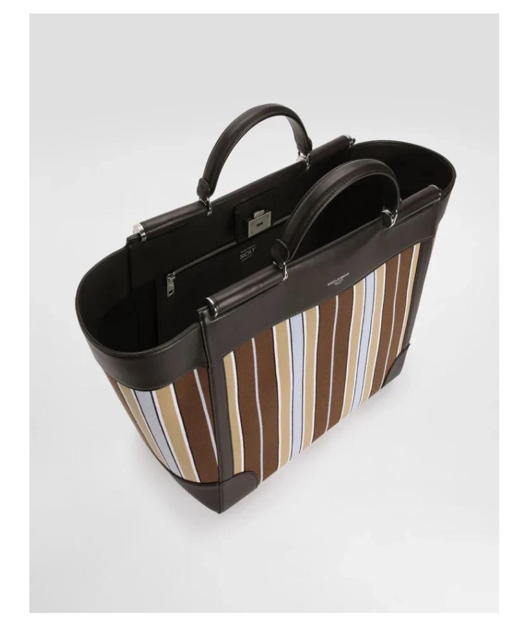 DOLCE&GABBANA Мульти тканевая сумка тоут, фото 3