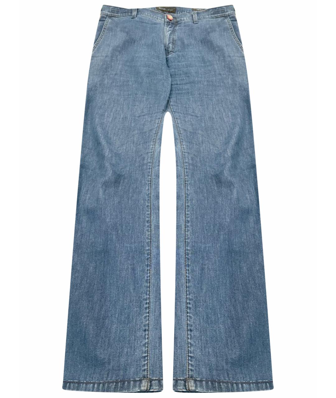 Richard Mille Синие хлопковые прямые джинсы, фото 1