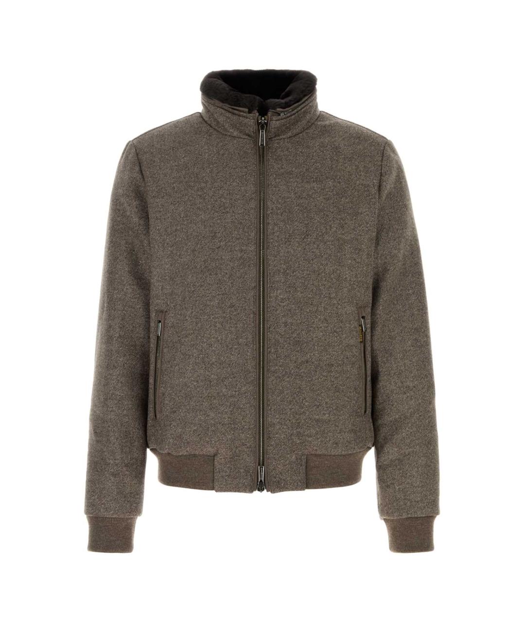 MOORER Коричневая шерстяная куртка, фото 1