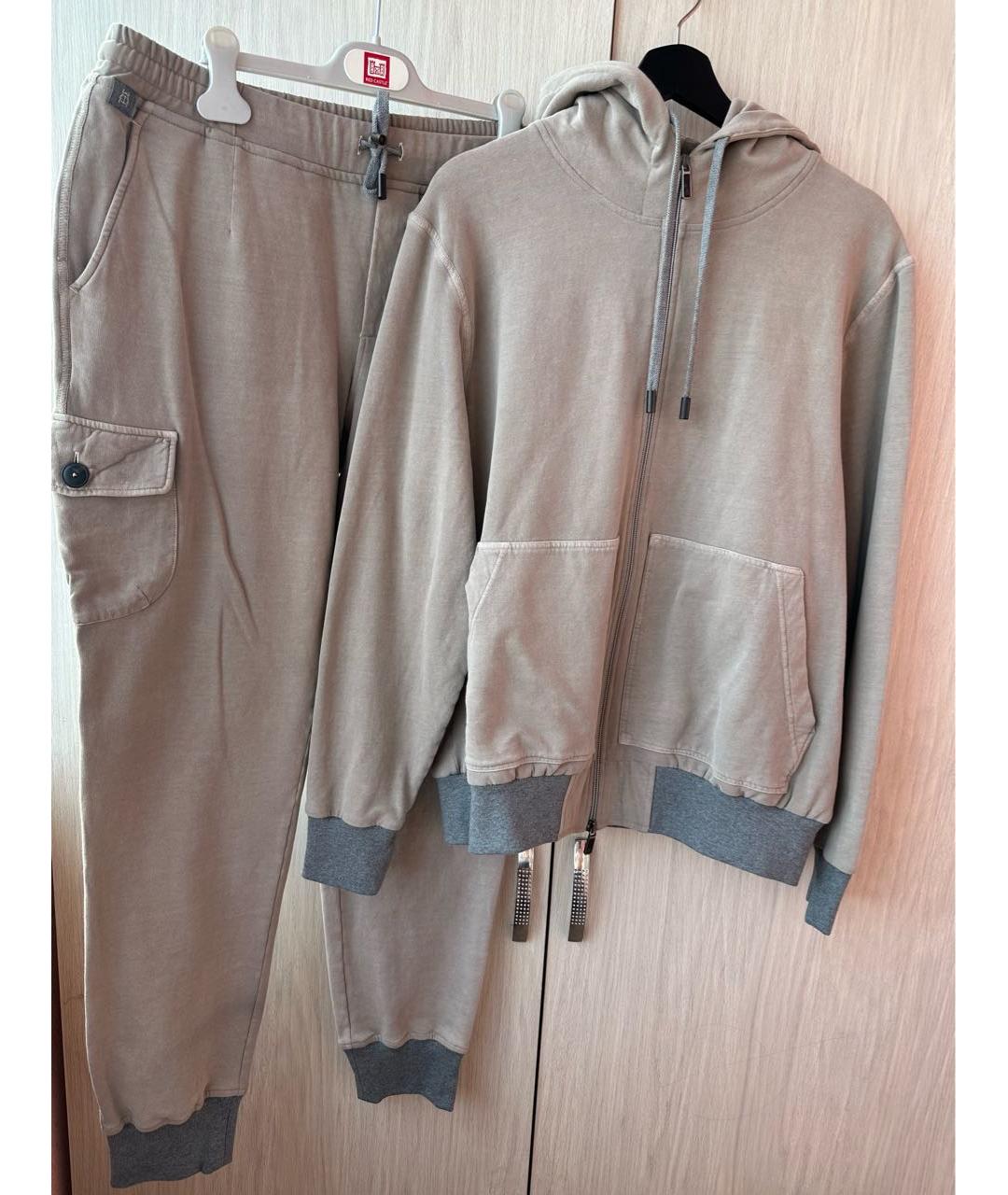 CAPOBIANCO Бежевый кашемировый спортивный костюм, фото 9