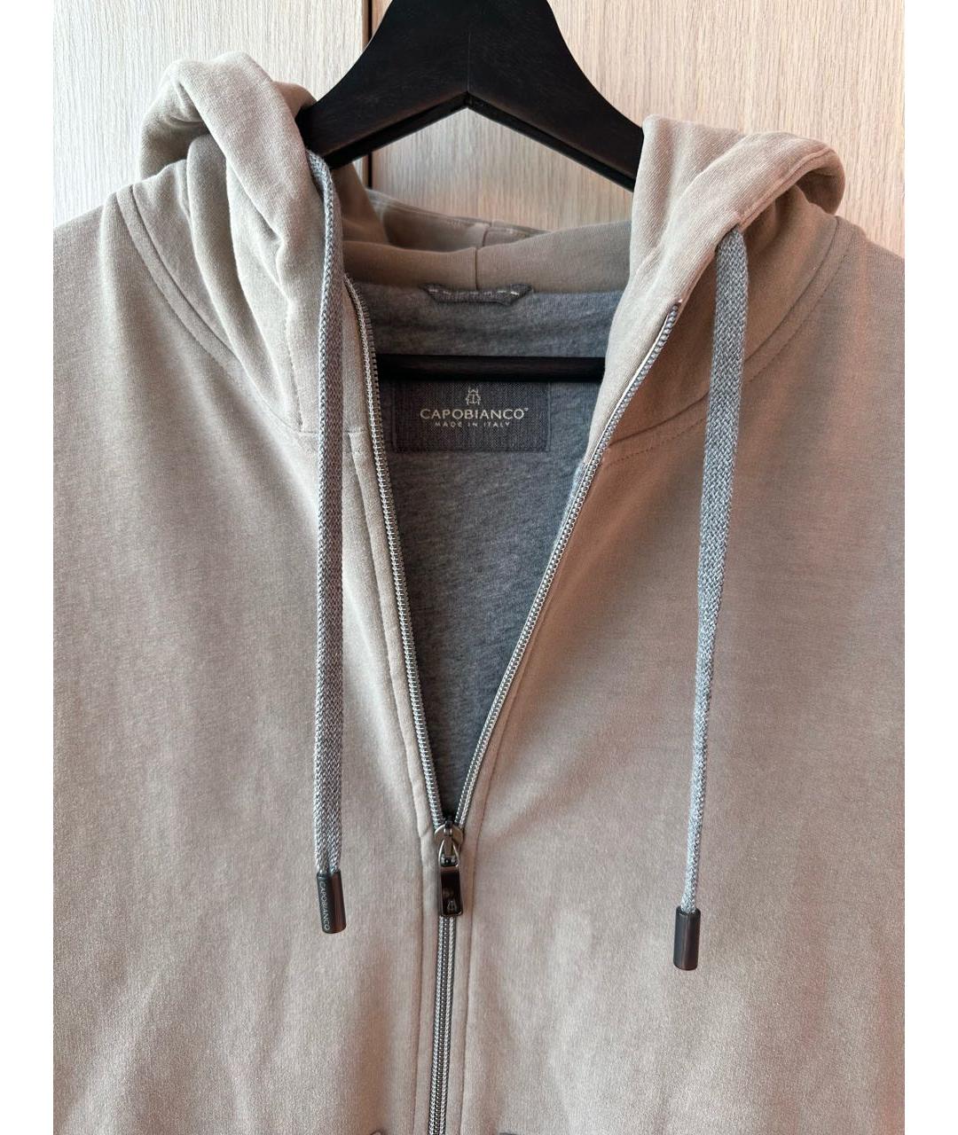 CAPOBIANCO Бежевый кашемировый спортивный костюм, фото 4