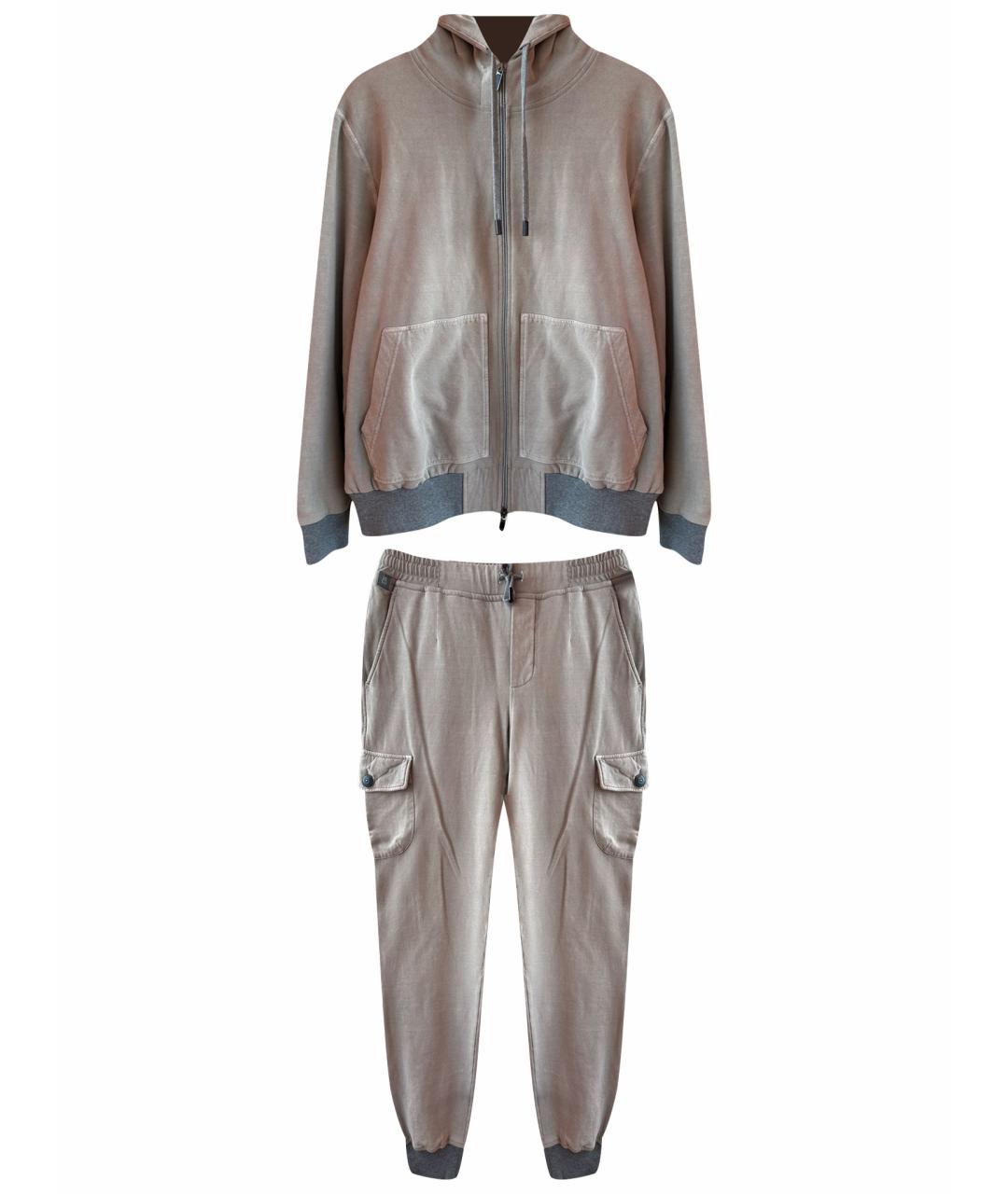 CAPOBIANCO Бежевый кашемировый спортивный костюм, фото 1