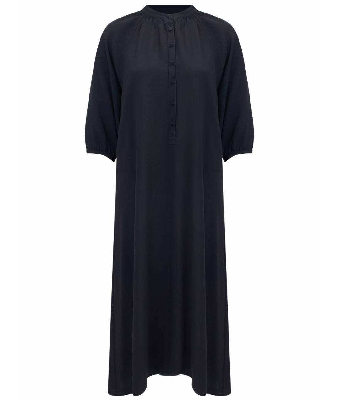 CELINE Черное ацетатное повседневное платье, фото 1