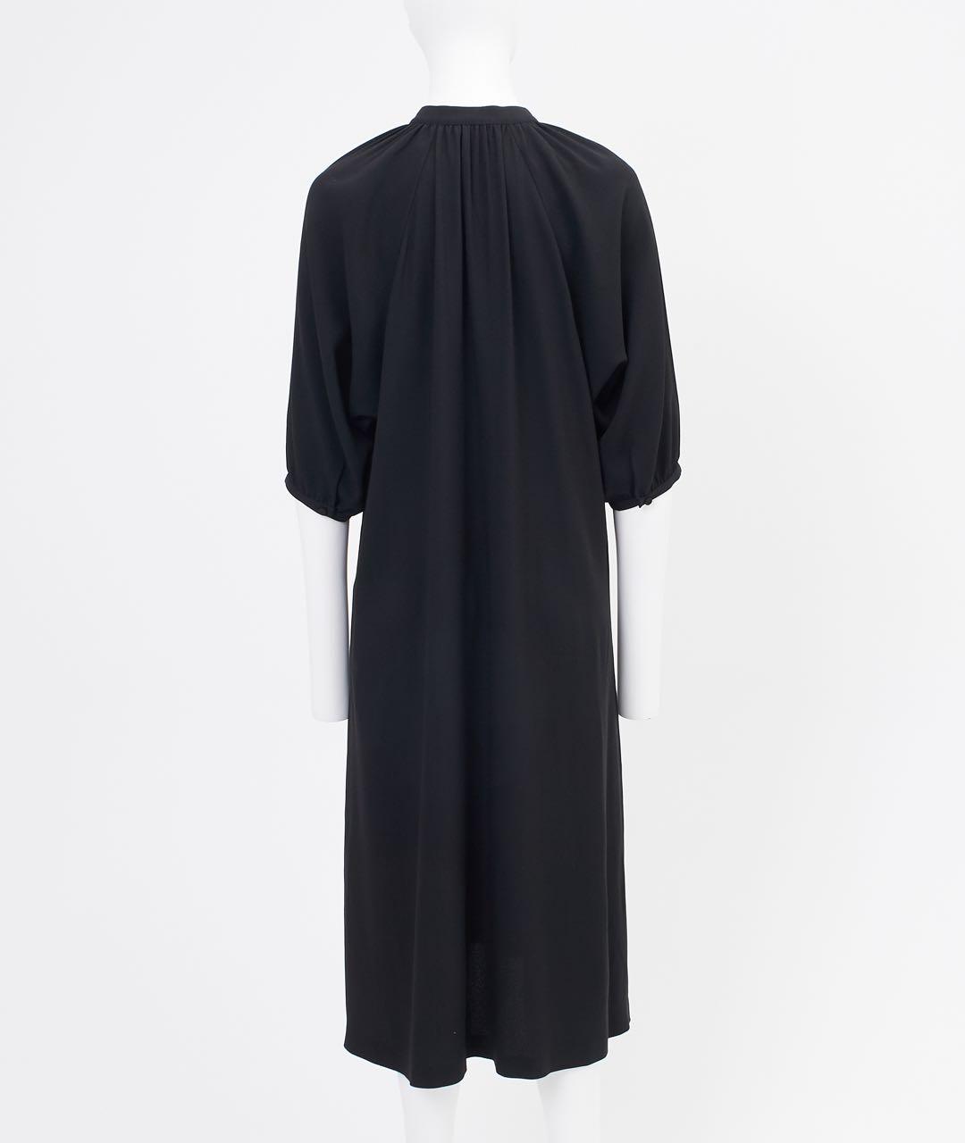 CELINE Черное ацетатное повседневное платье, фото 2