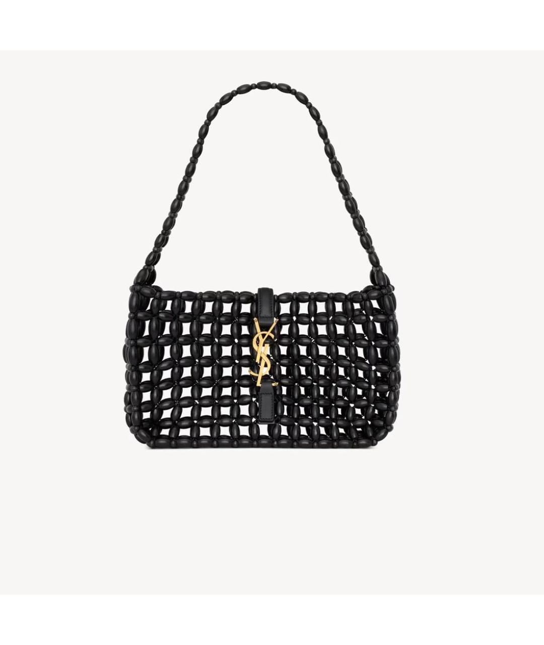 SAINT LAURENT Черная сумка с короткими ручками, фото 5