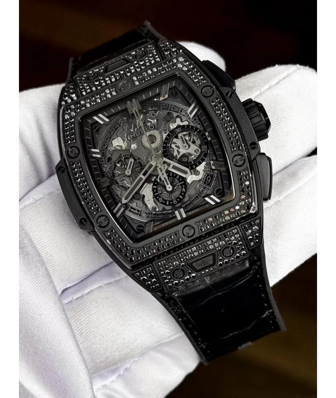 HUBLOT Черные керамические часы, фото 2