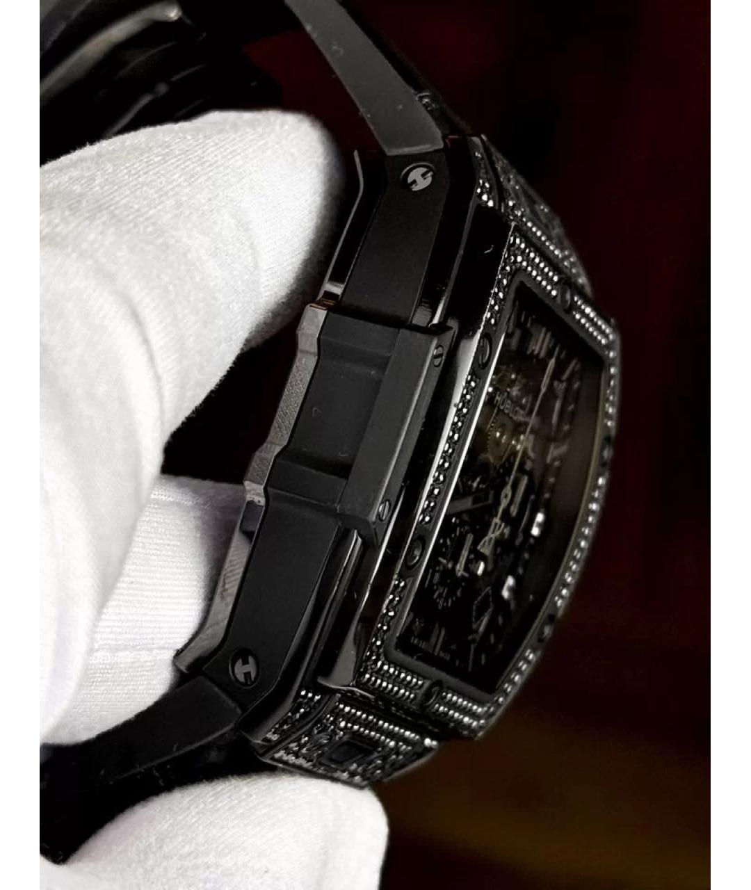 HUBLOT Черные керамические часы, фото 3