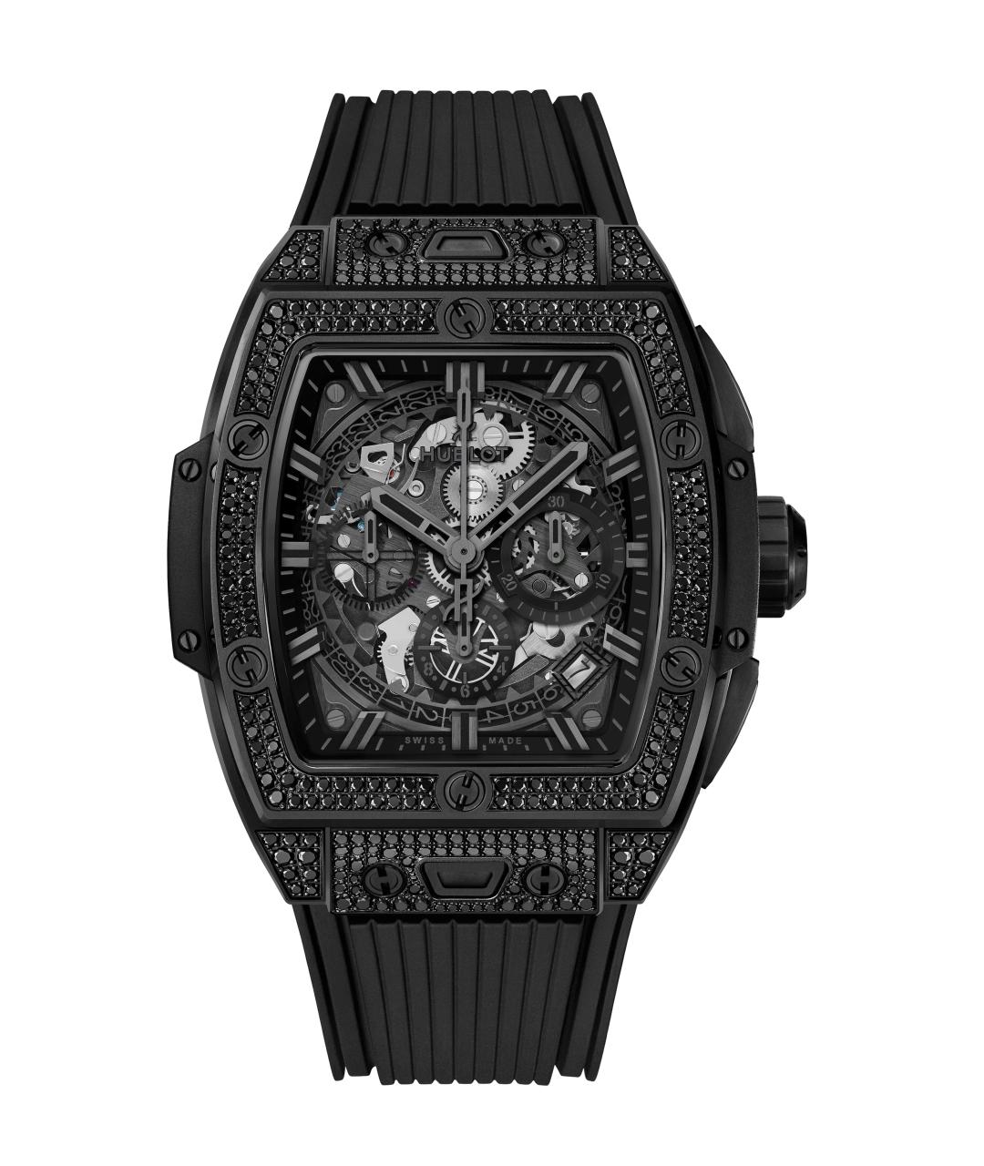 HUBLOT Черные керамические часы, фото 1