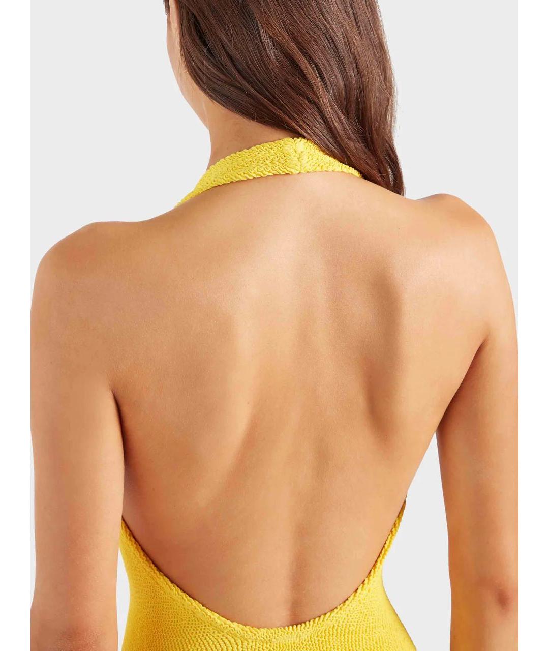 HUNZA G Желтый купальник, фото 4