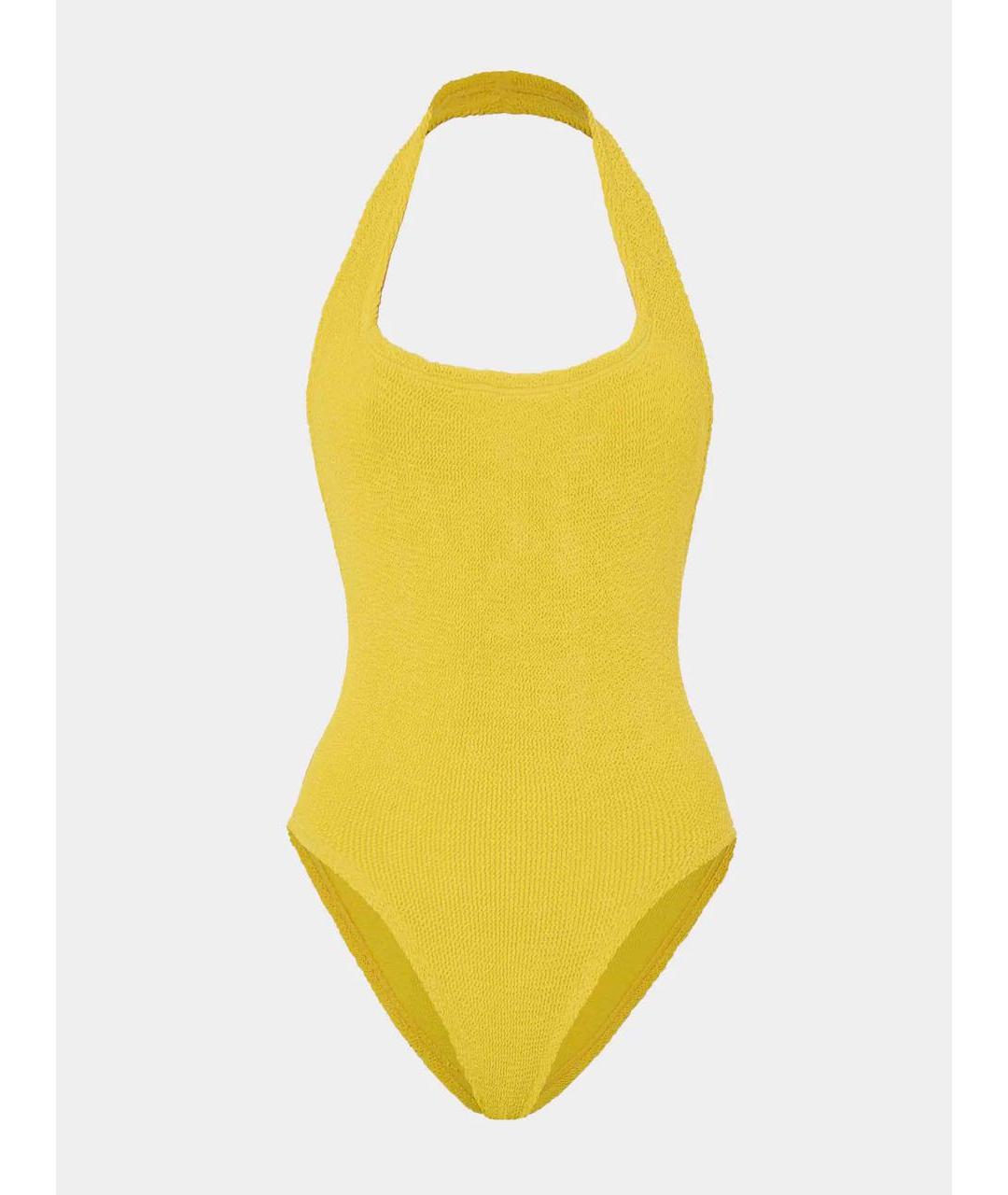 HUNZA G Желтый купальник, фото 8