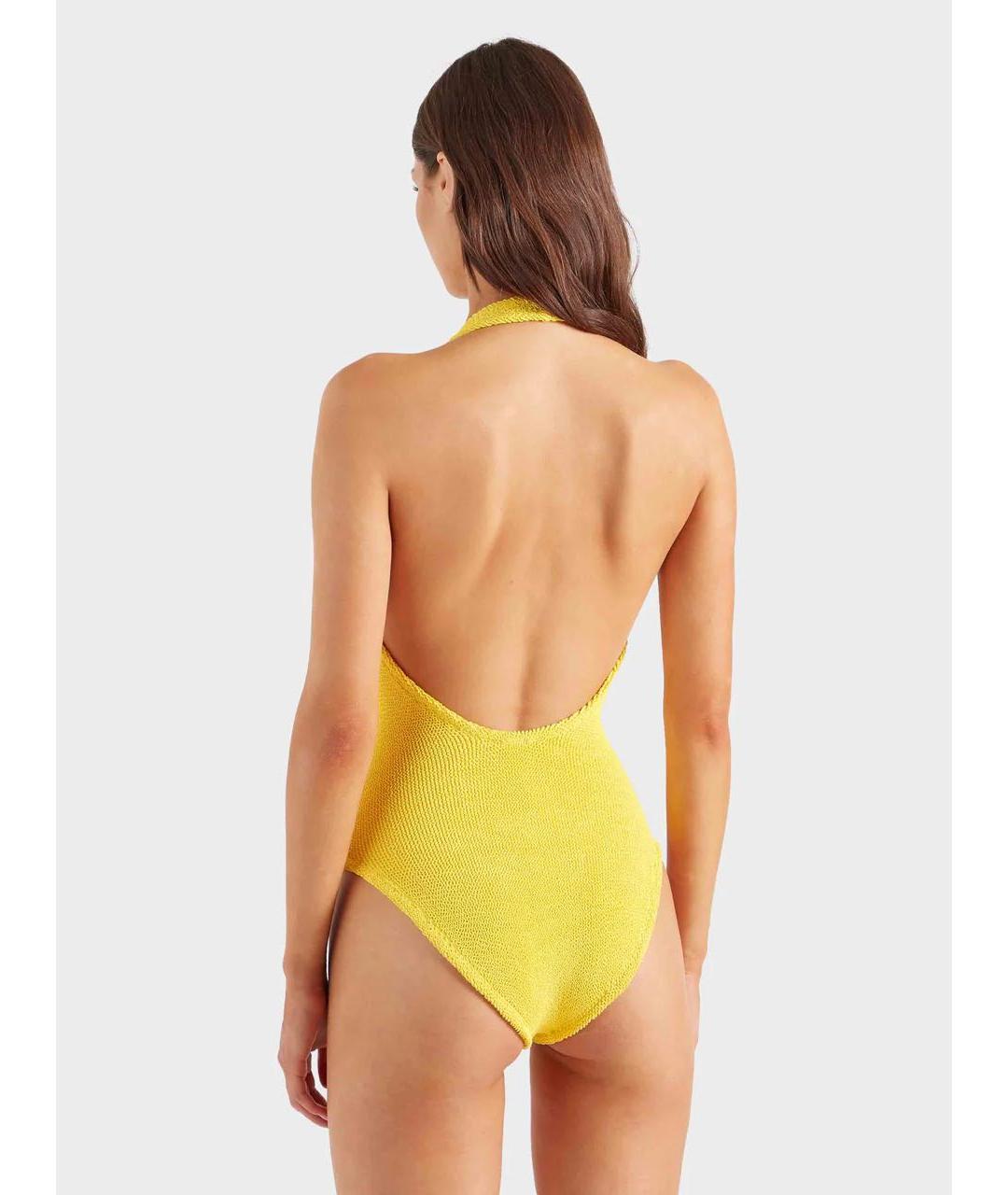 HUNZA G Желтый купальник, фото 7