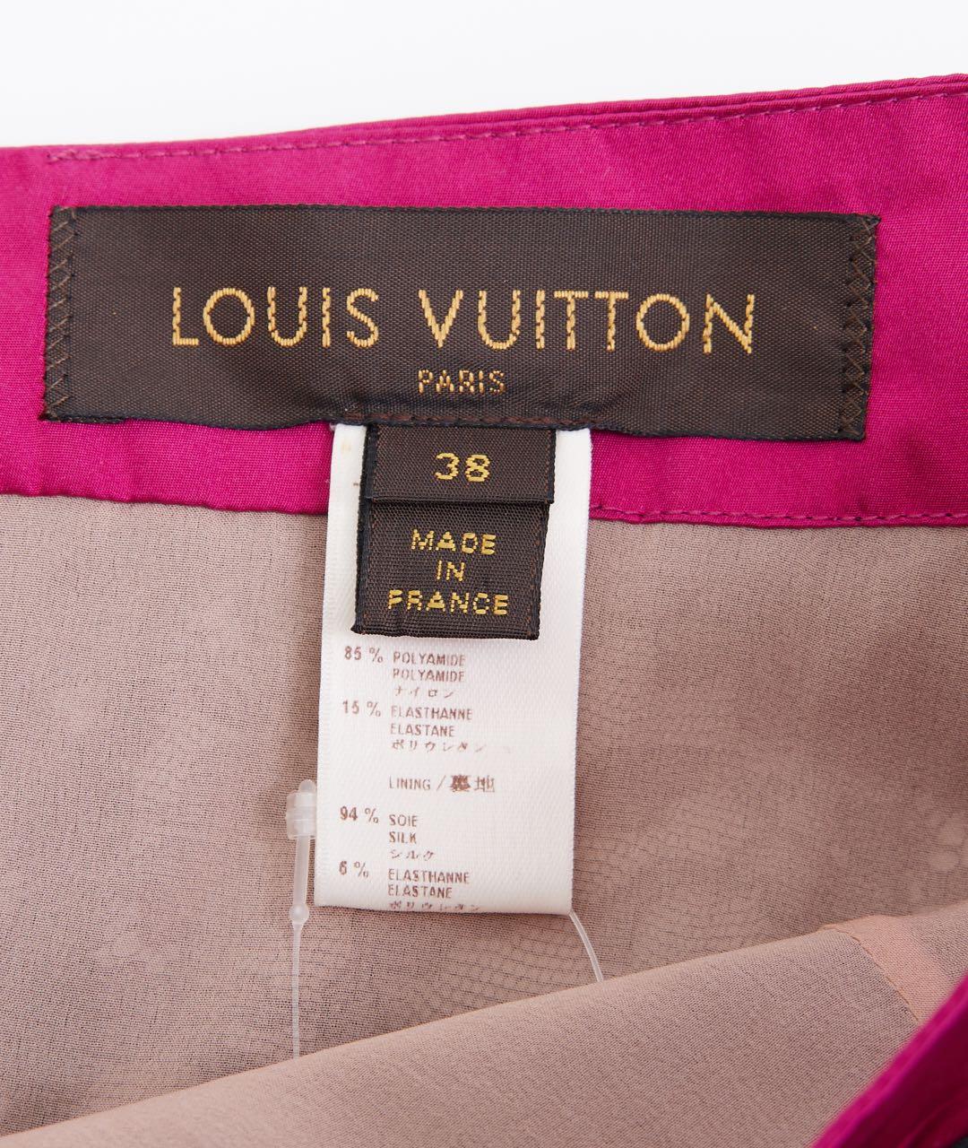 LOUIS VUITTON Черная полиамидовая юбка мини, фото 3