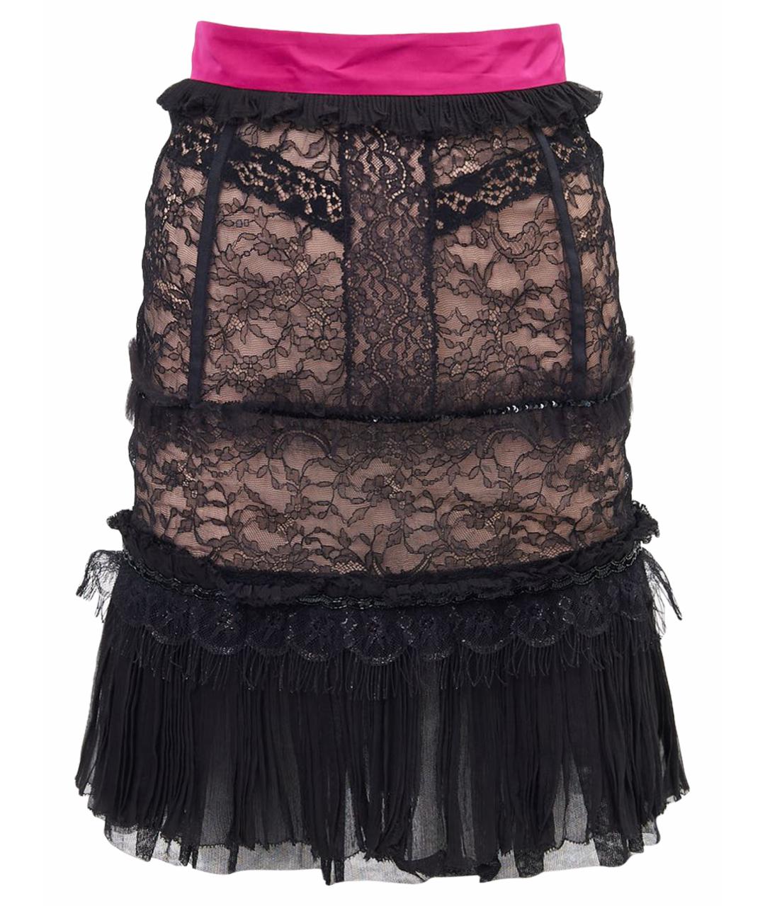 LOUIS VUITTON Черная полиамидовая юбка мини, фото 1