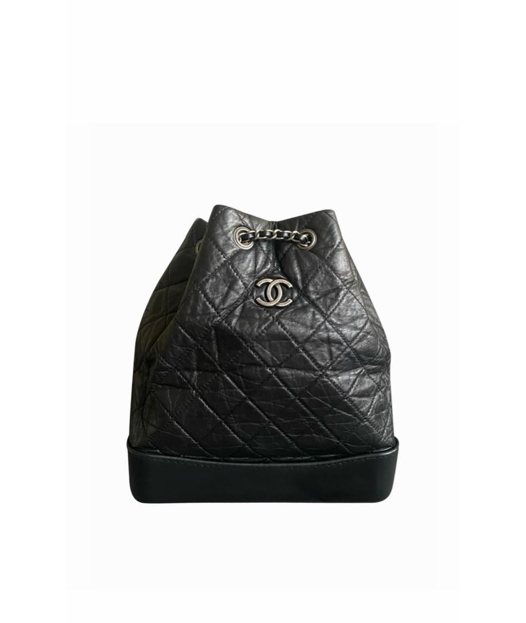 CHANEL Черный кожаный рюкзак, фото 8