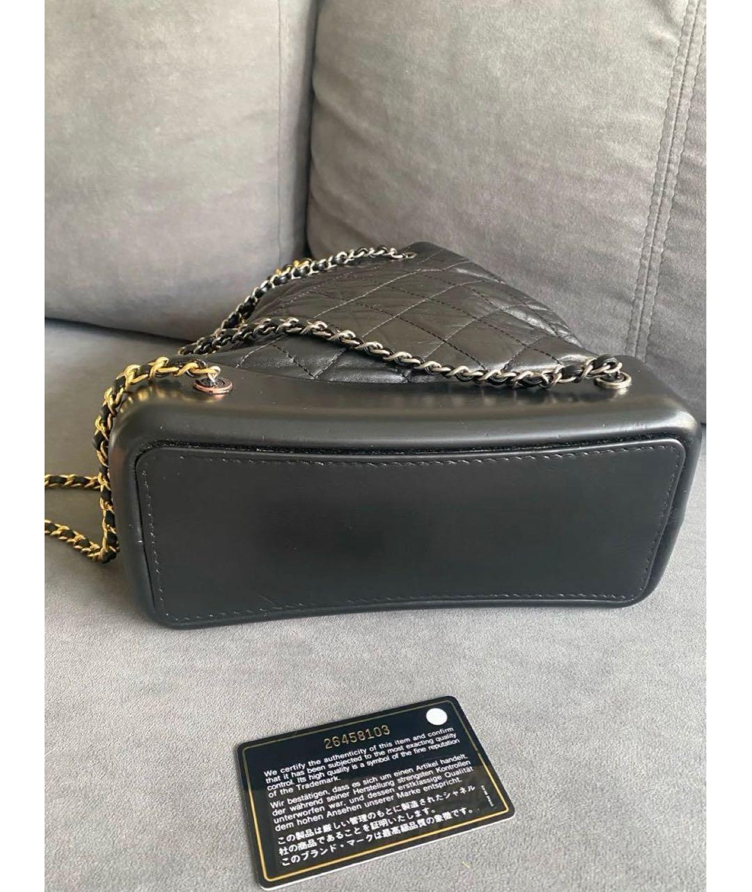 CHANEL Черный кожаный рюкзак, фото 7