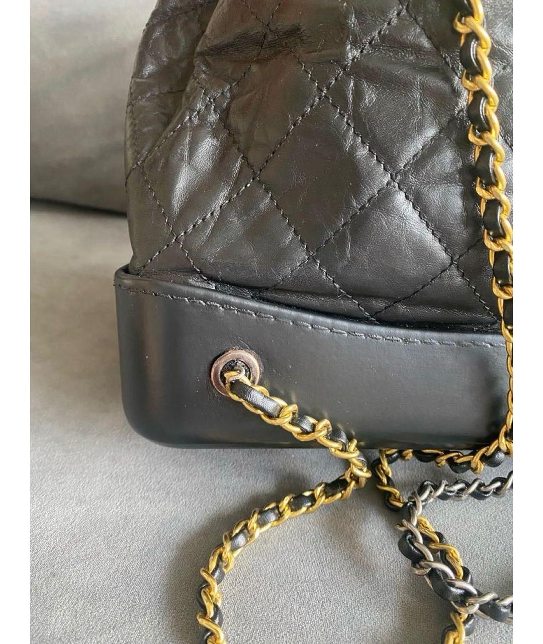 CHANEL Черный кожаный рюкзак, фото 5