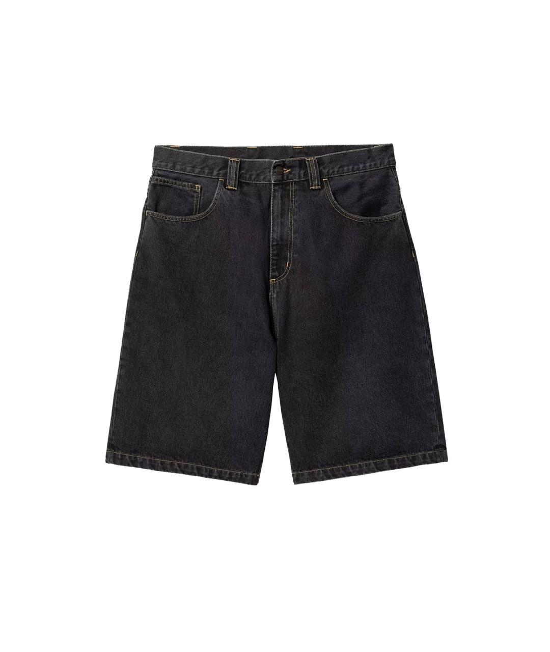 CARHARTT WIP Черные деним шорты, фото 4