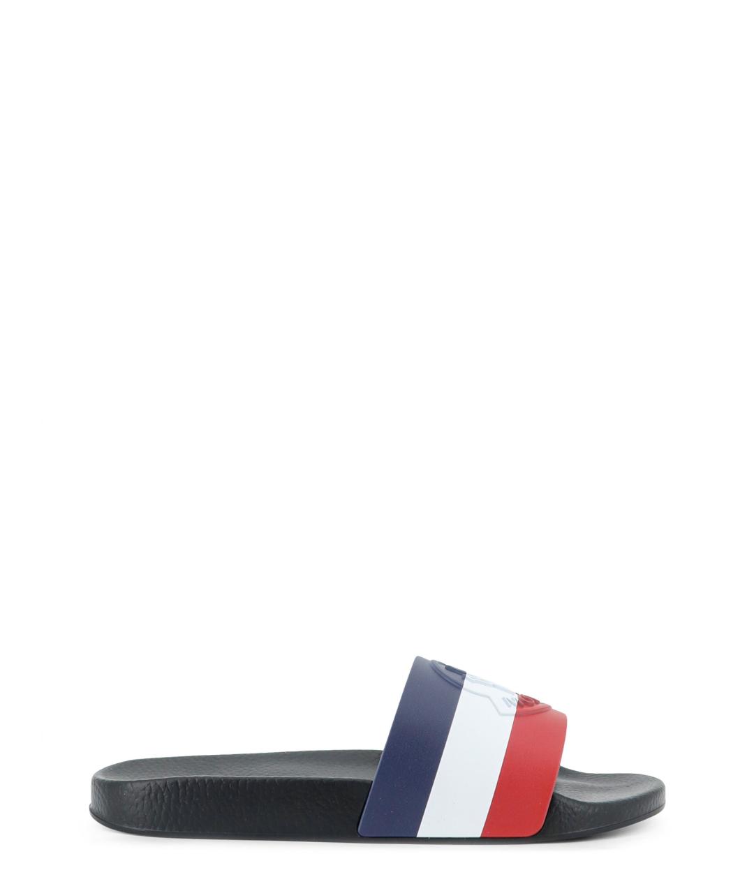 MONCLER Мульти резиновые шлепанцы, фото 1