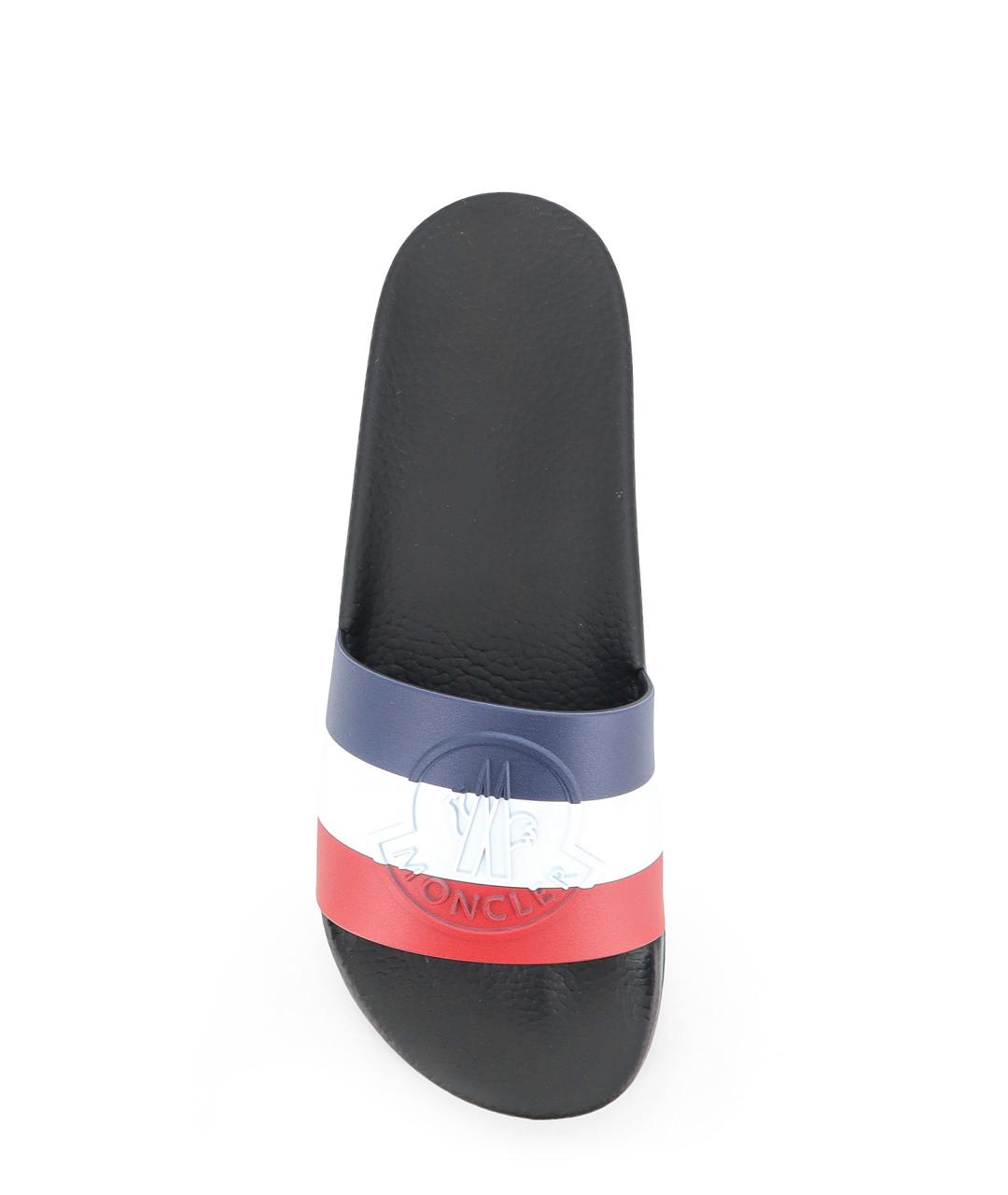 MONCLER Мульти резиновые шлепанцы, фото 5
