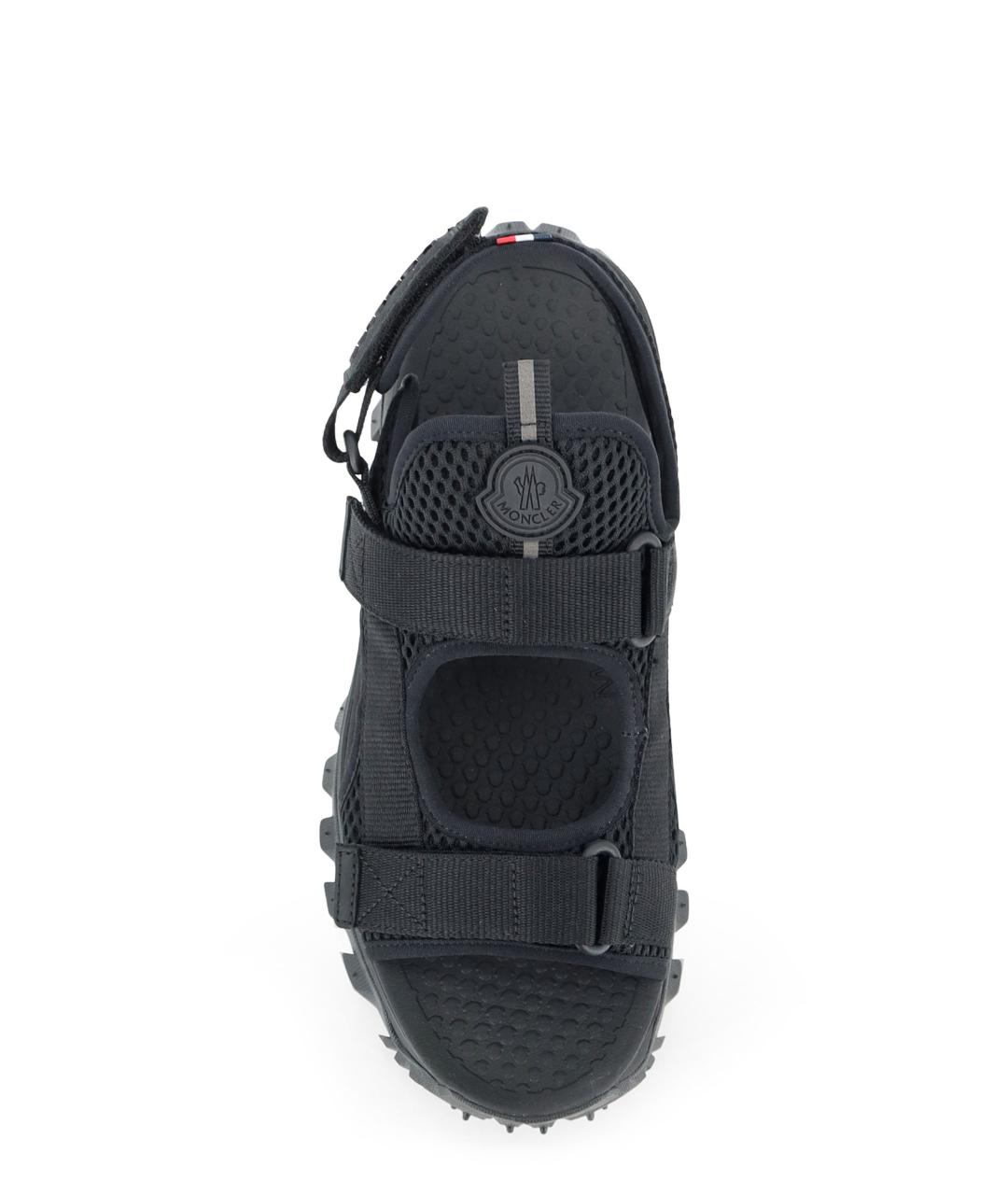 MONCLER Черные текстильные сандалии, фото 5