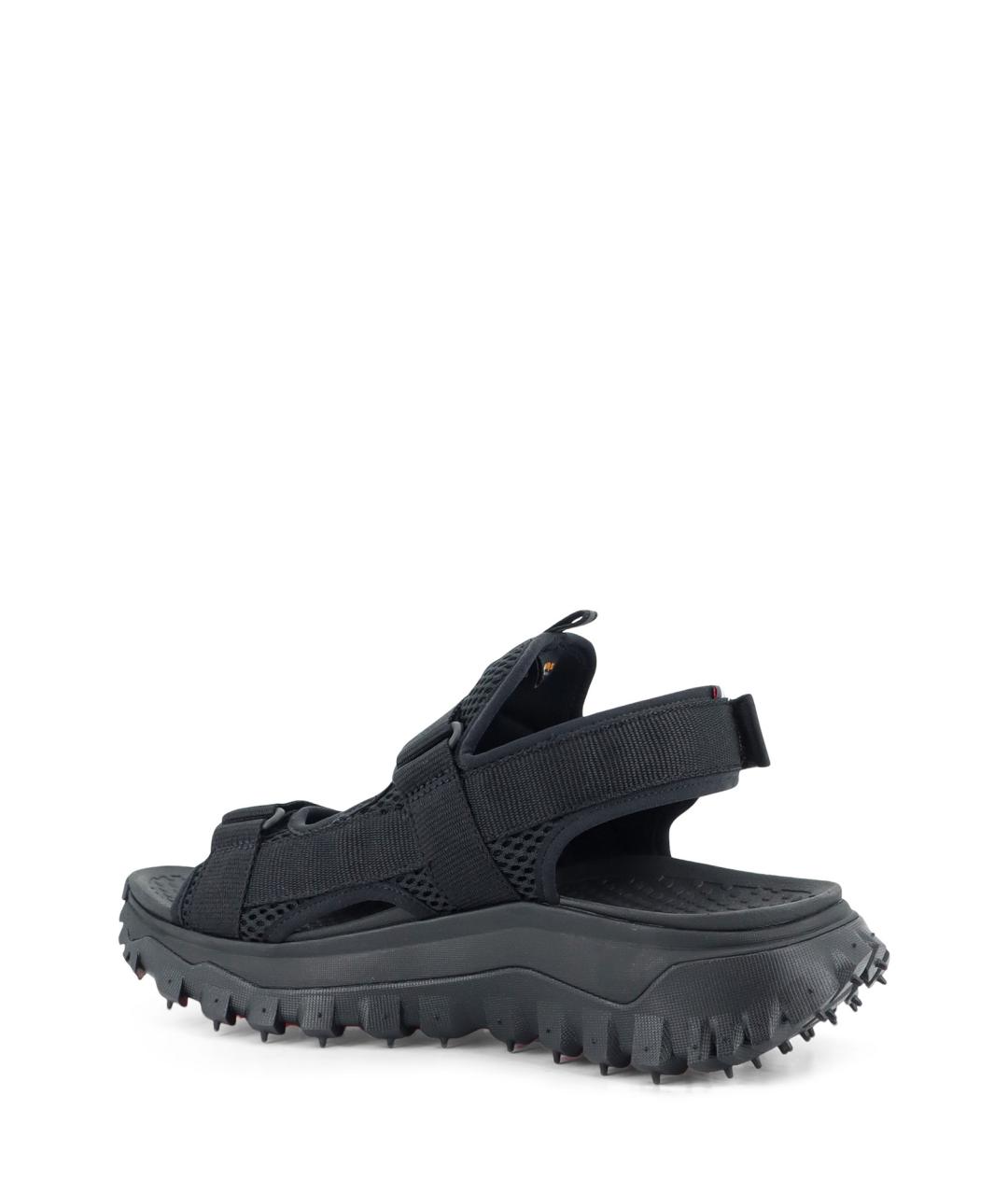 MONCLER Черные текстильные сандалии, фото 3