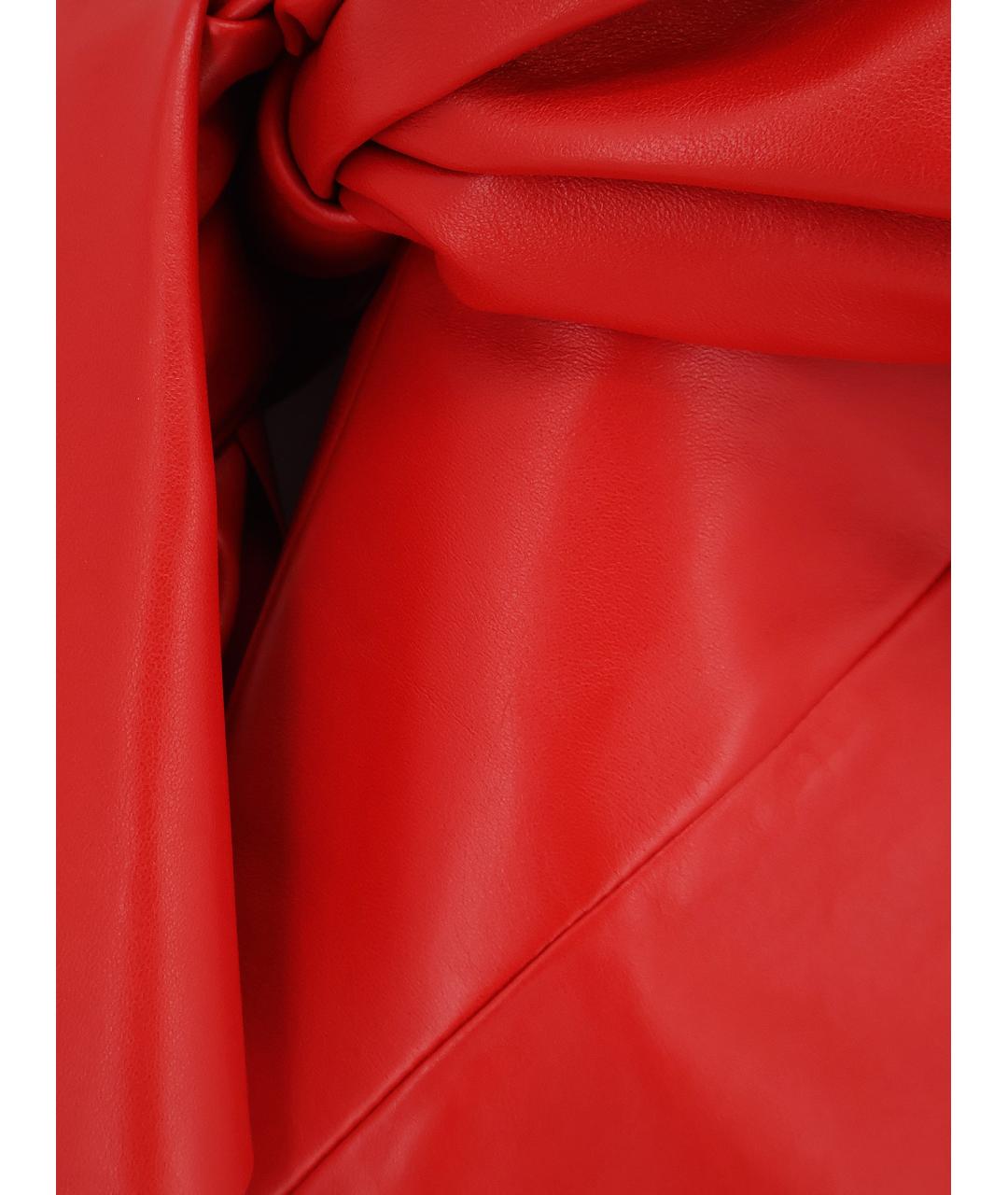 GIVENCHY Красное кожаное коктейльное платье, фото 3