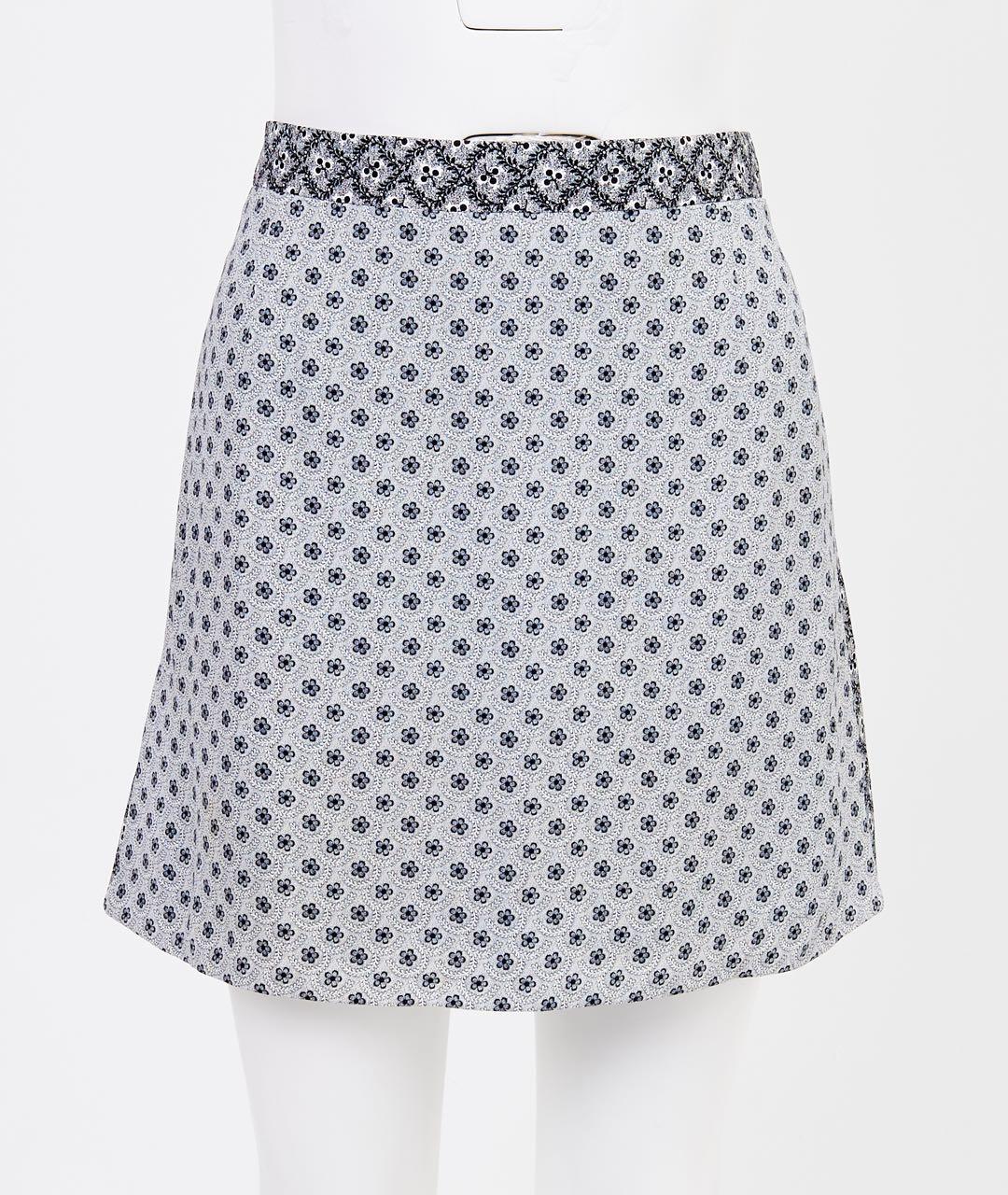 LOUIS VUITTON Серая вискозная юбка мини, фото 5