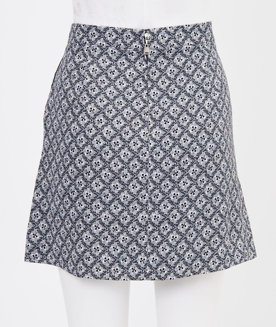 LOUIS VUITTON Серая вискозная юбка мини, фото 2