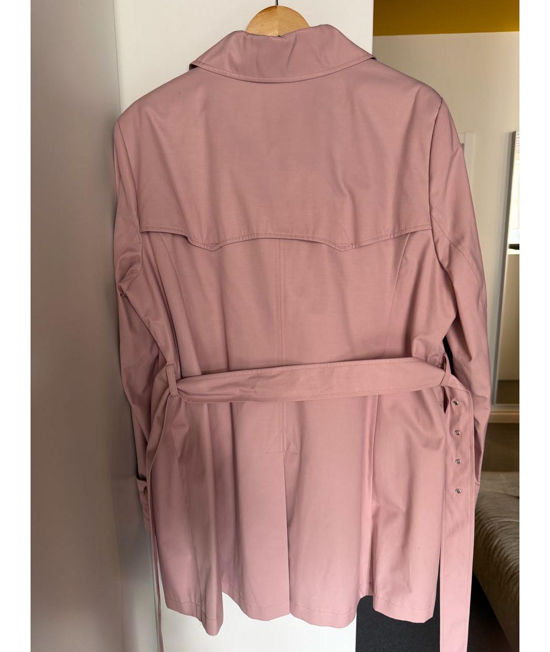 RALPH LAUREN Розовый хлопковый тренч/плащ, фото 2