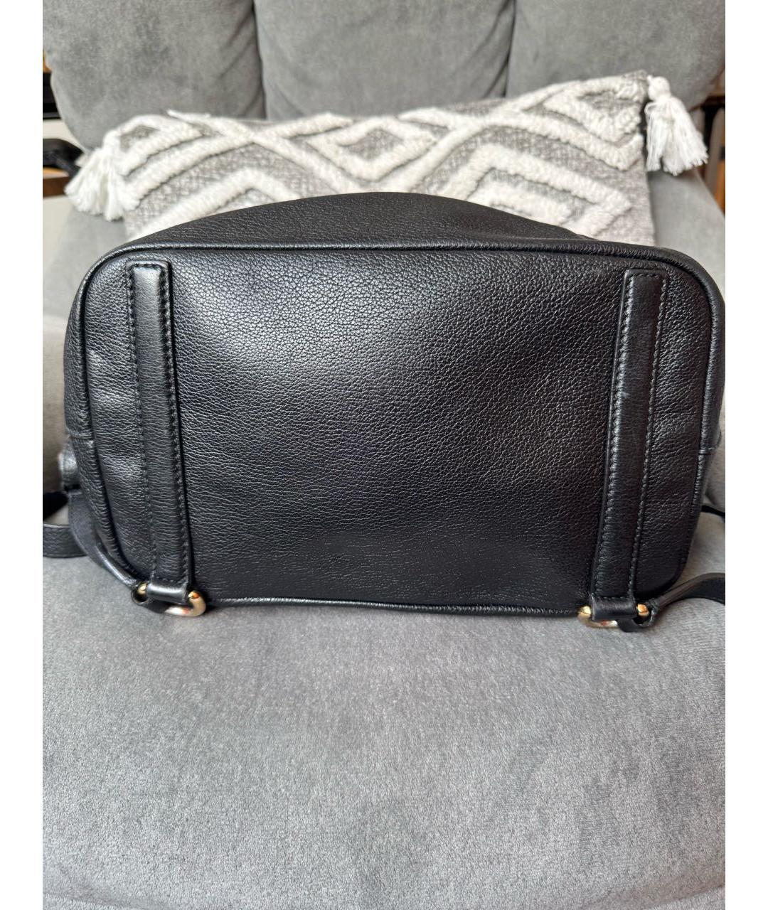 DOLCE&GABBANA Черный кожаный рюкзак, фото 5