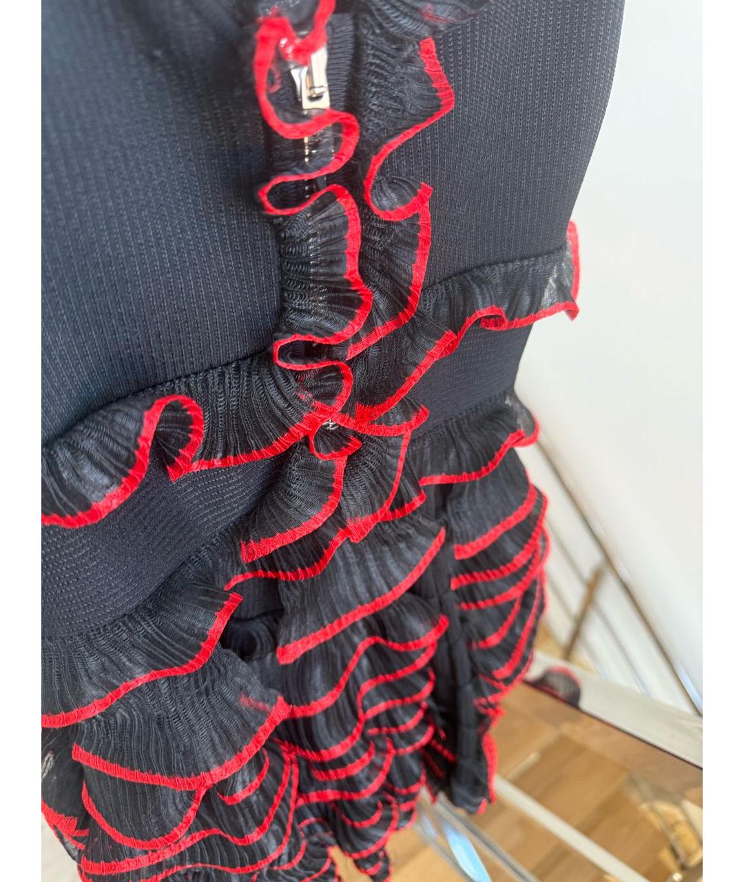 ALEXANDER MCQUEEN Мульти полиэстеровое платье, фото 3