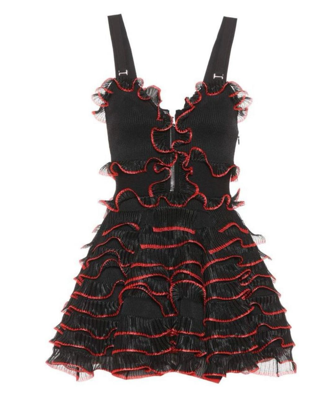ALEXANDER MCQUEEN Мульти полиэстеровое платье, фото 5