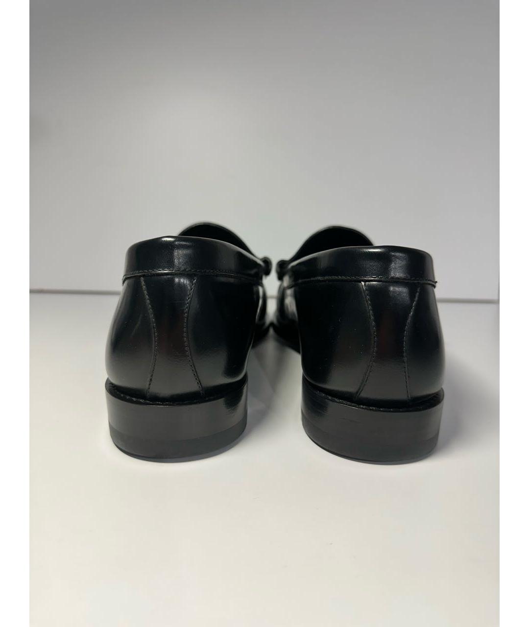 CELINE Черные кожаные лоферы, фото 4