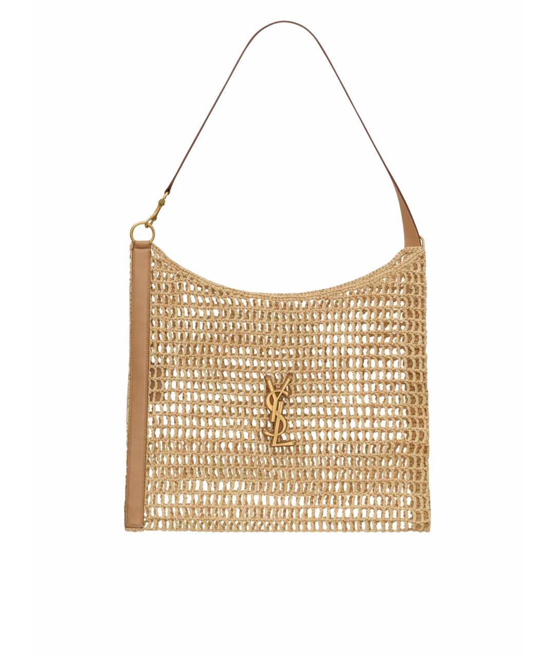 SAINT LAURENT Бежевая пляжная сумка, фото 1