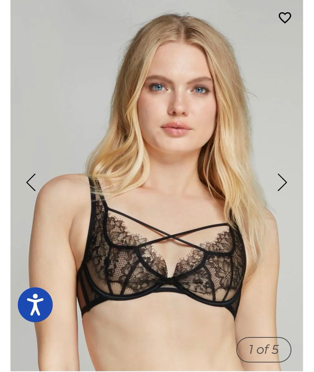 AGENT PROVOCATEUR Черный бюстгалтеры, фото 4