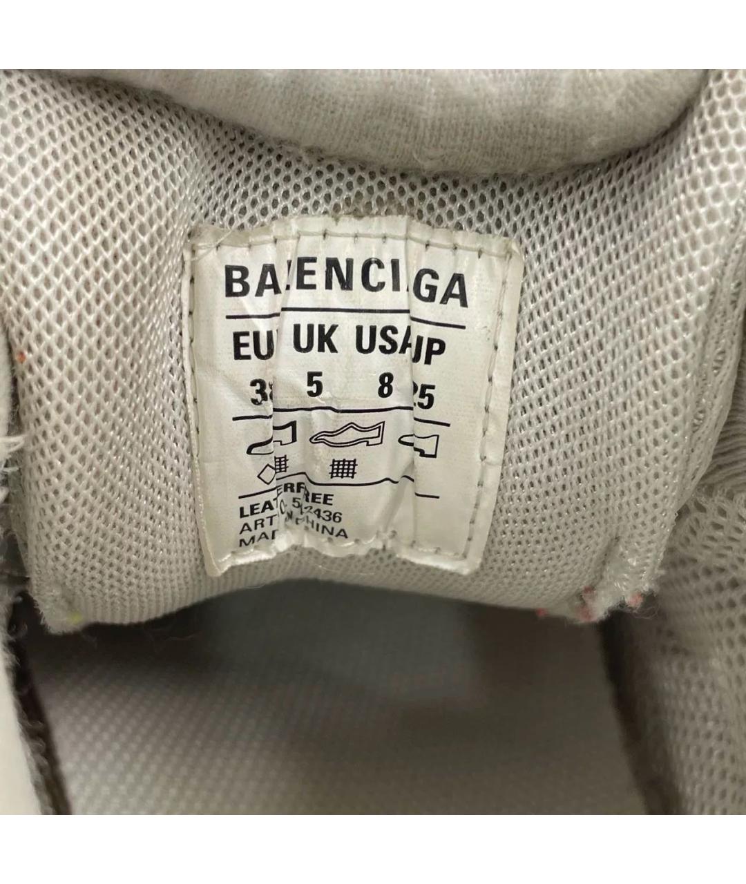 BALENCIAGA Белые кроссовки, фото 3