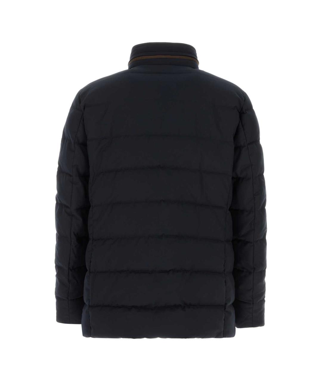 MOORER Синяя полиэстеровая куртка, фото 2