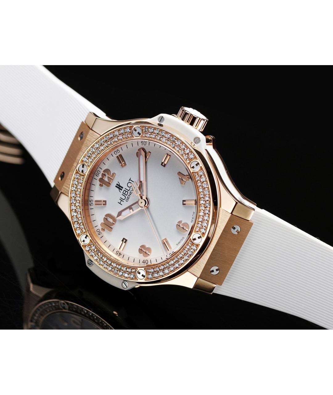 HUBLOT Белые часы из розового золота, фото 2