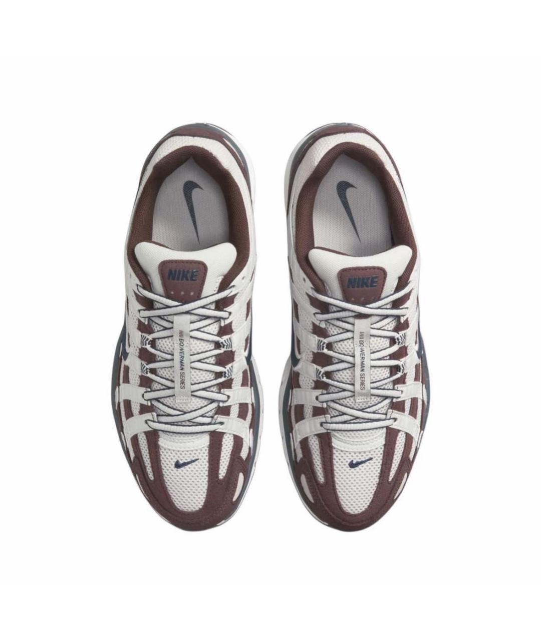 NIKE Коричневые замшевые низкие кроссовки / кеды, фото 3