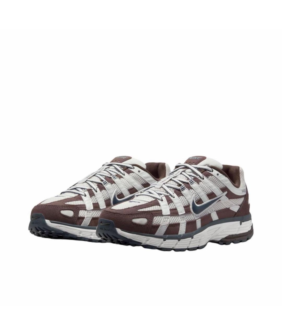 NIKE Коричневые замшевые низкие кроссовки / кеды, фото 2