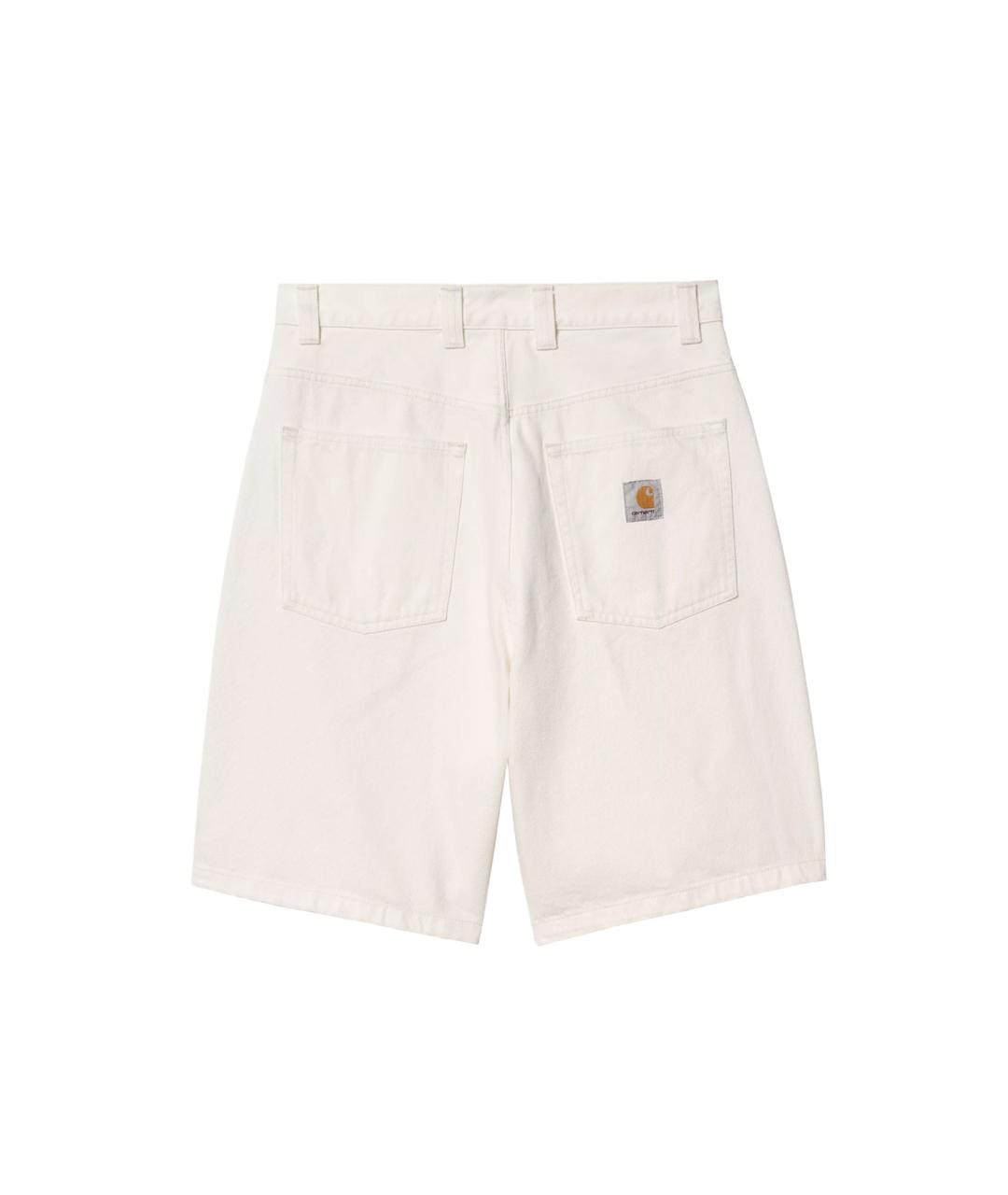 CARHARTT WIP Белые хлопковые шорты, фото 2