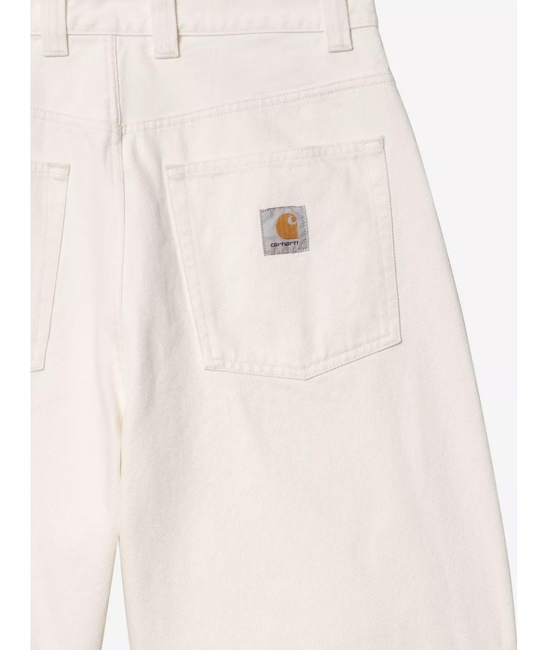 CARHARTT WIP Белые хлопковые шорты, фото 3